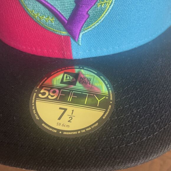 New Era Hat Club Exclusive Toronto Blue Jays WS Patch 59Fifty Fitted Size 7 1/2 - Picture 4 of 10